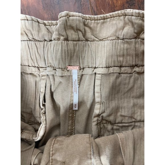 Free People Brown drawstring pants size Medium - Picture 3 of 7